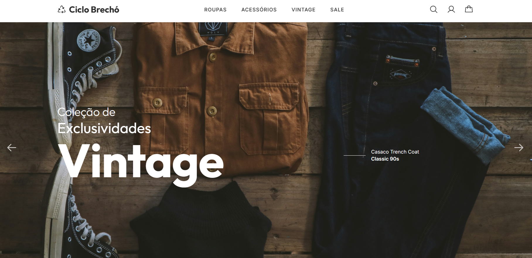 Landing Page Ciclo Brechó