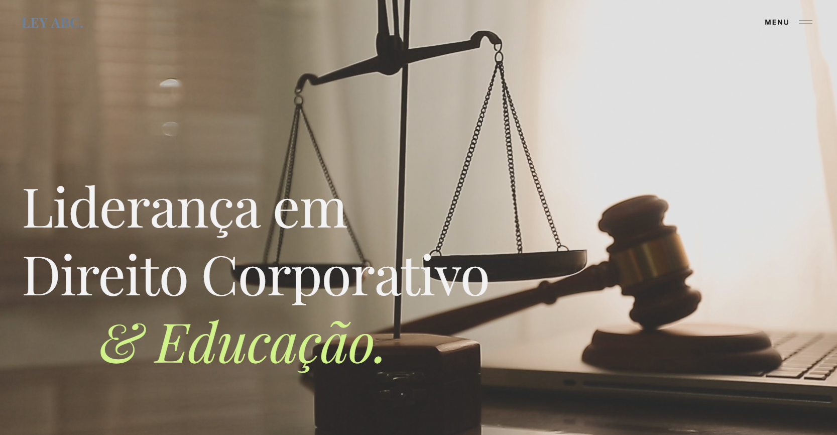 Página de Advocacia